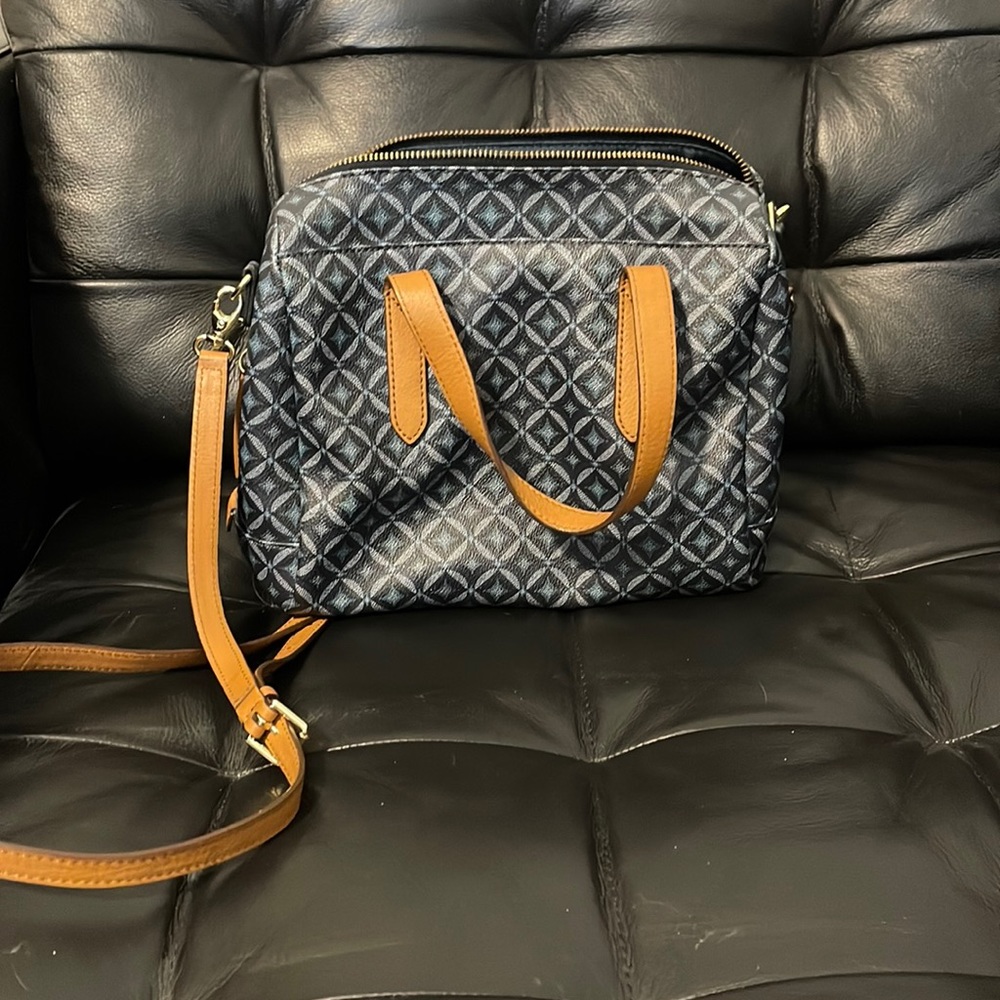 Fossil structured crossbody purse